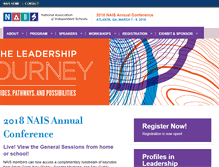 Tablet Screenshot of annualconference.nais.org